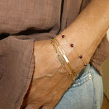January Garnet Birthstone Bracelet
