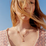 Make A Wish Breast Cancer Awareness Pink Pearl Necklace