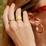 Wide Braided Band Ring