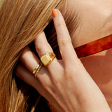 Wide Braided Band Ring