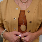 Sunset Carnelian Pendant Cord Necklace Limited Edition/ Archives