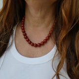 Red Jasper Beaded Necklace/ Limited Edition Archives