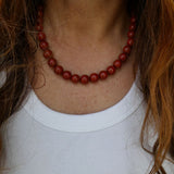 Red Jasper Beaded Necklace/ Limited Edition Archives