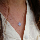 Sky Chalcedony Gem Necklace