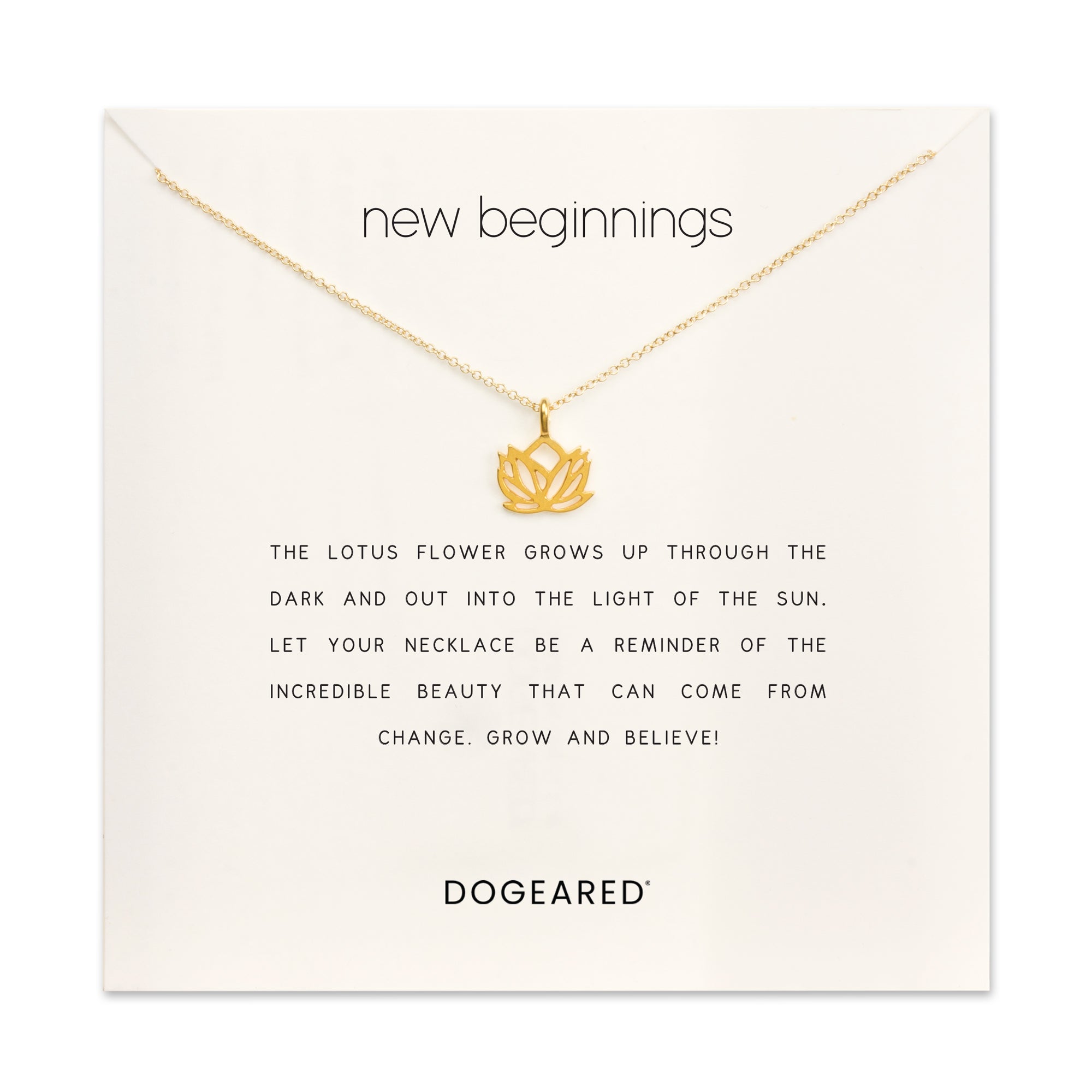 New beginnings lotus necklace - Dogeared