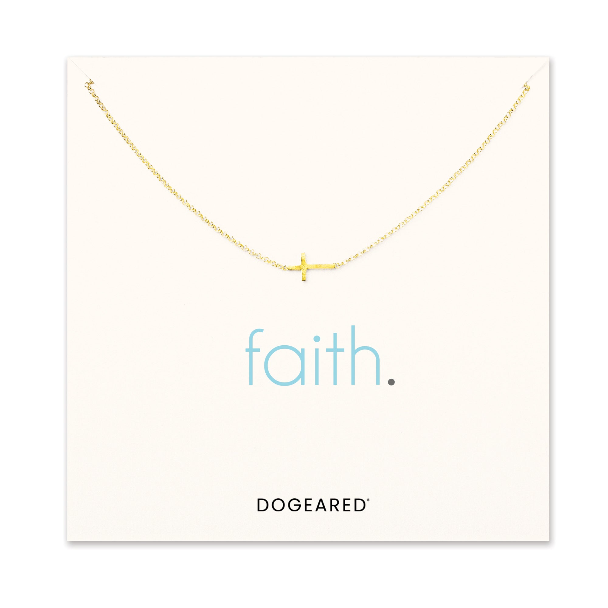 Faith sideways cross necklace - Dogeared