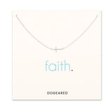 Faith Sideways Cross Necklace