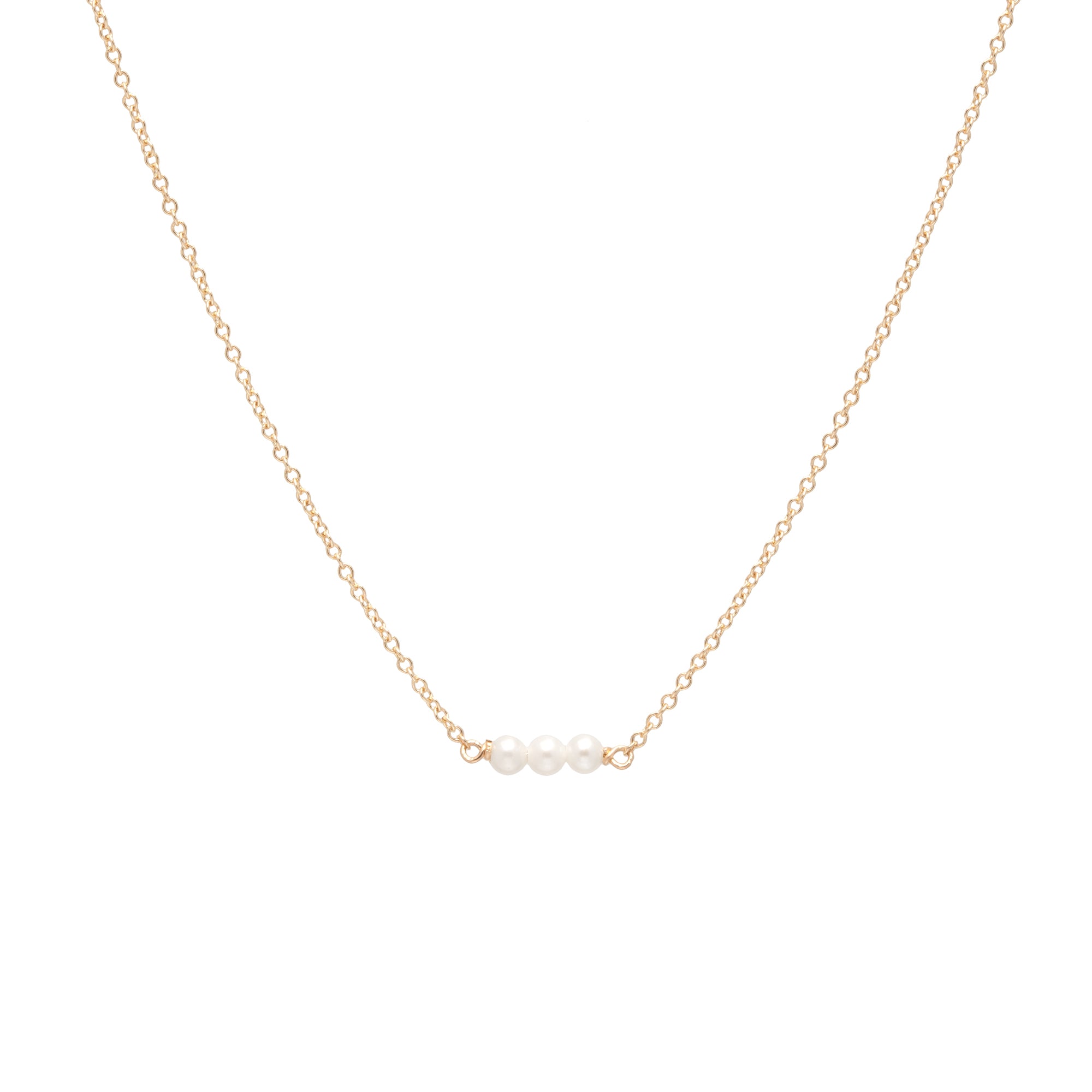 June birthstone three pearl necklace Dogeared