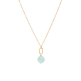 March Birthstone Aquamarine Necklace