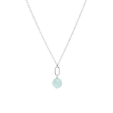 March Birthstone Aquamarine Necklace