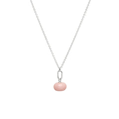 October Birthstone Pink Opal Necklace