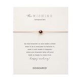 January Birthstone Wishing Bracelet with Garnet
