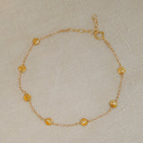 November Citrine Birthstone Bracelet