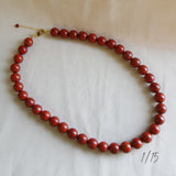Red Jasper Beaded Necklace/ Limited Edition Archives