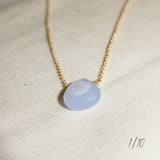 Sky Chalcedony Gem Necklace