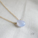 Sky Chalcedony Gem Necklace