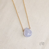 Sky Chalcedony Gem Necklace