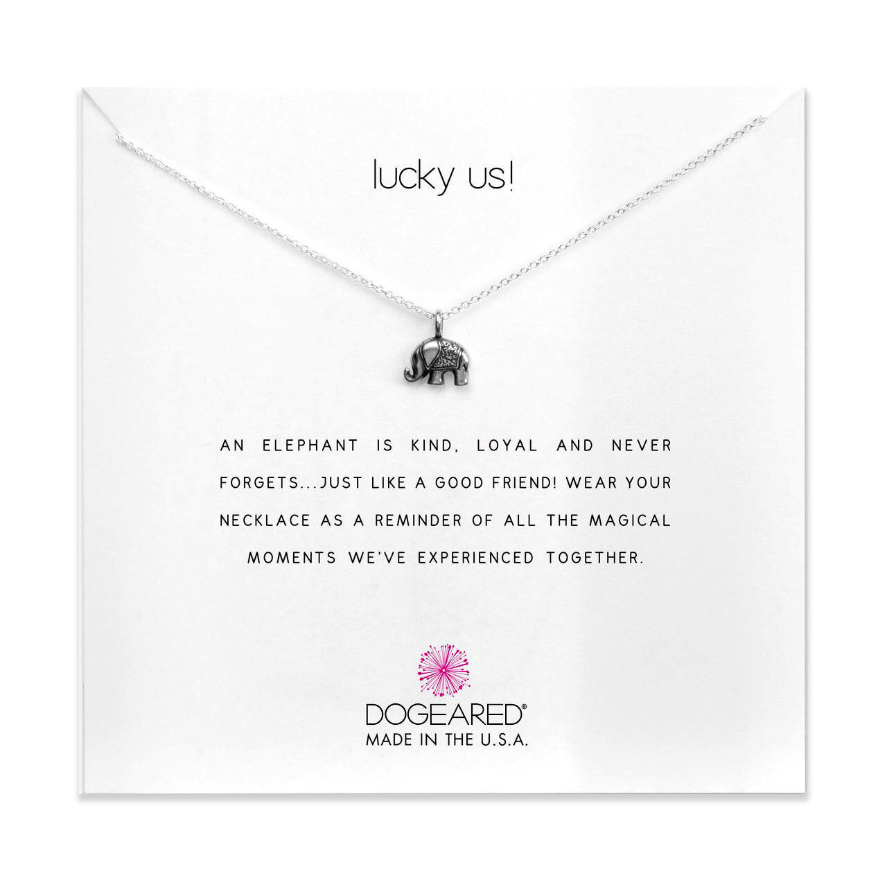 Lucky us elephant necklace - Dogeared