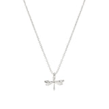 Modern You Make the World A Better Place Dragonfly Pendant Necklace
