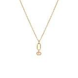 October Birthstone Pink Opal Necklace