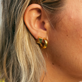 Boxy Hoop Earrings