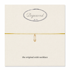 Original Wish Necklace Safety Pin – Gold Dipped – on Dogeared wish card