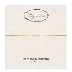 June Birthstone Wish Necklace – Gold Filled – pearl birthstone on wish card