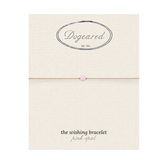 October Birthstone Wishing Bracelet – Gold Filled – pink opal birthstone bracelet on wish card