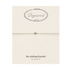 December Birthstone Wishing Bracelet – Gold Filled – turquoise birthstone bracelet on wish card