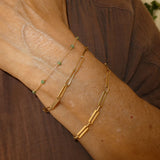 May Emerald Birthstone Bracelet