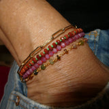 Faceted Pink Tourmaline Bracelet Limited Edition/Archives