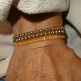 Faceted Yellow Jade Bracelet Limited Edition/Archives