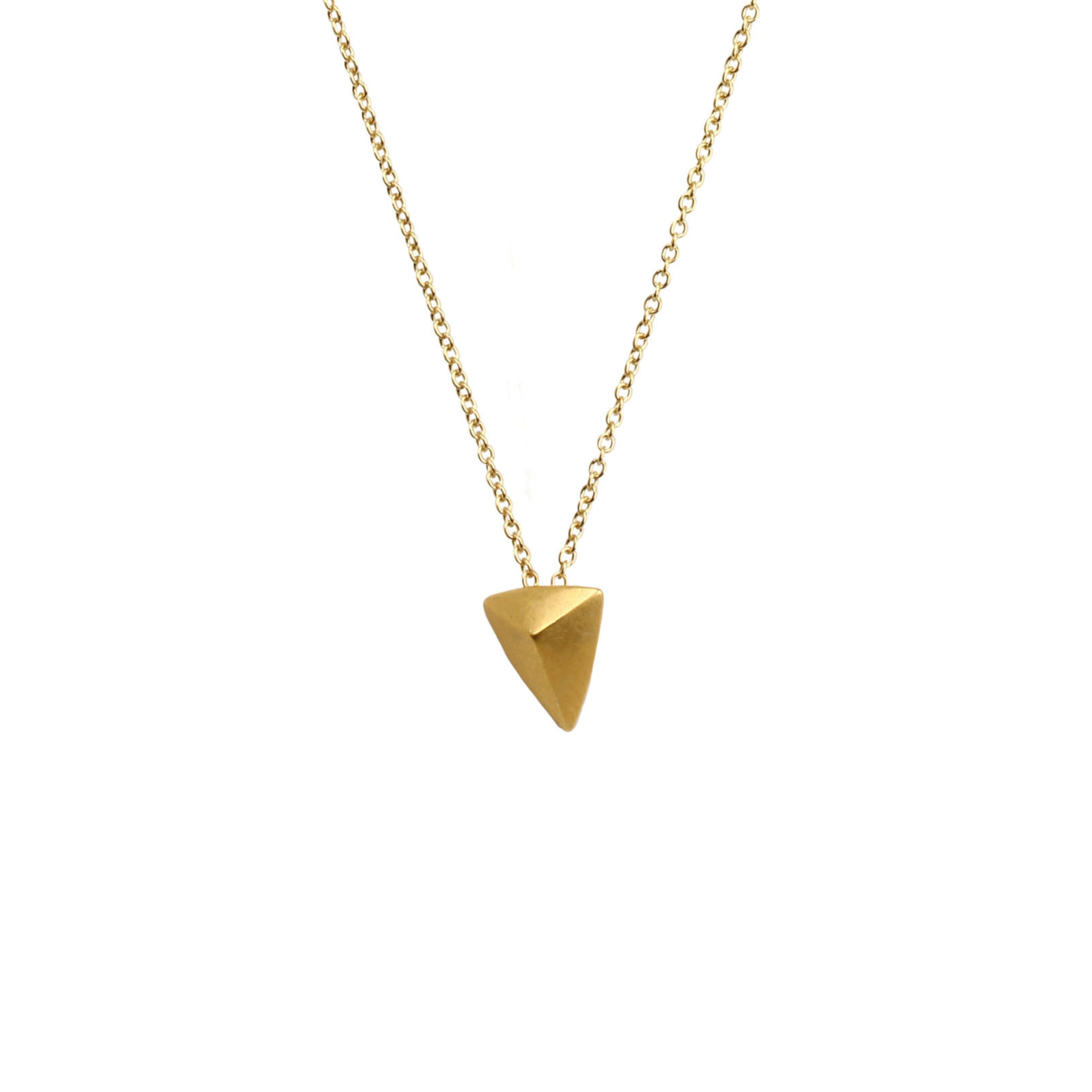 You Are Mighty Pyramid Charm Necklace