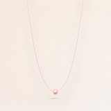 Pink pearl wish necklace