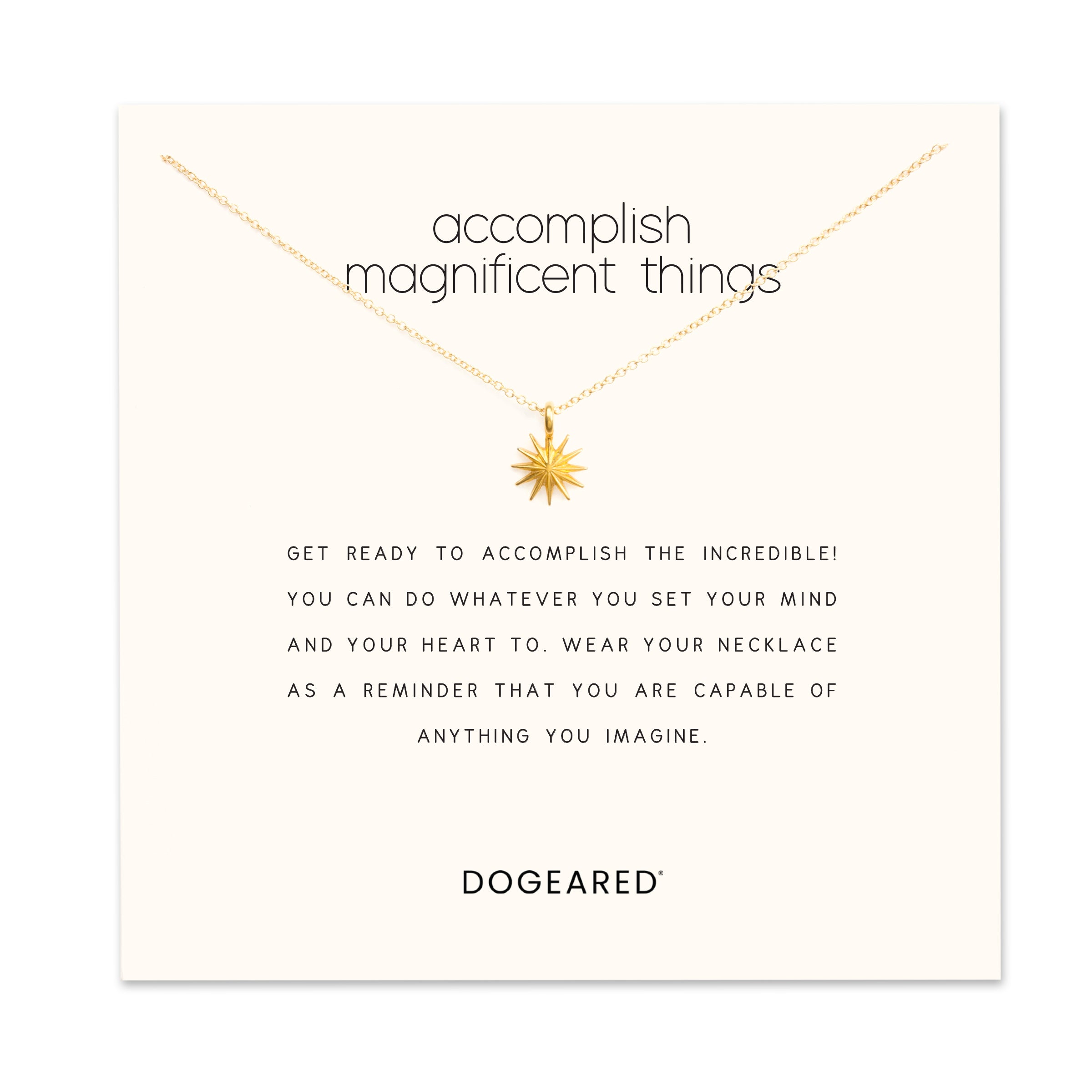 Accomplish Magnificent Things Necklace | Dogeared