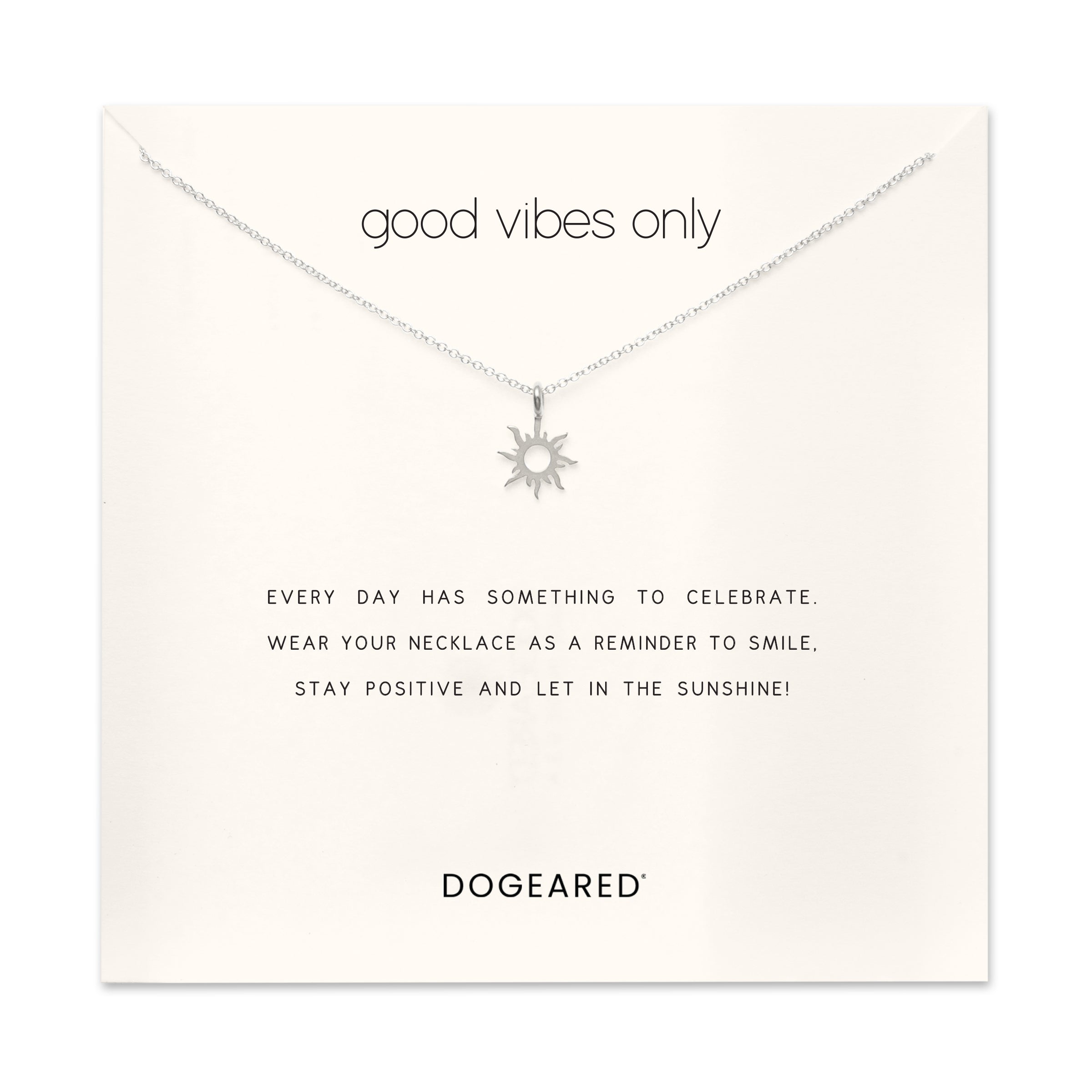 Good vibes only radiant sun necklace - Dogeared