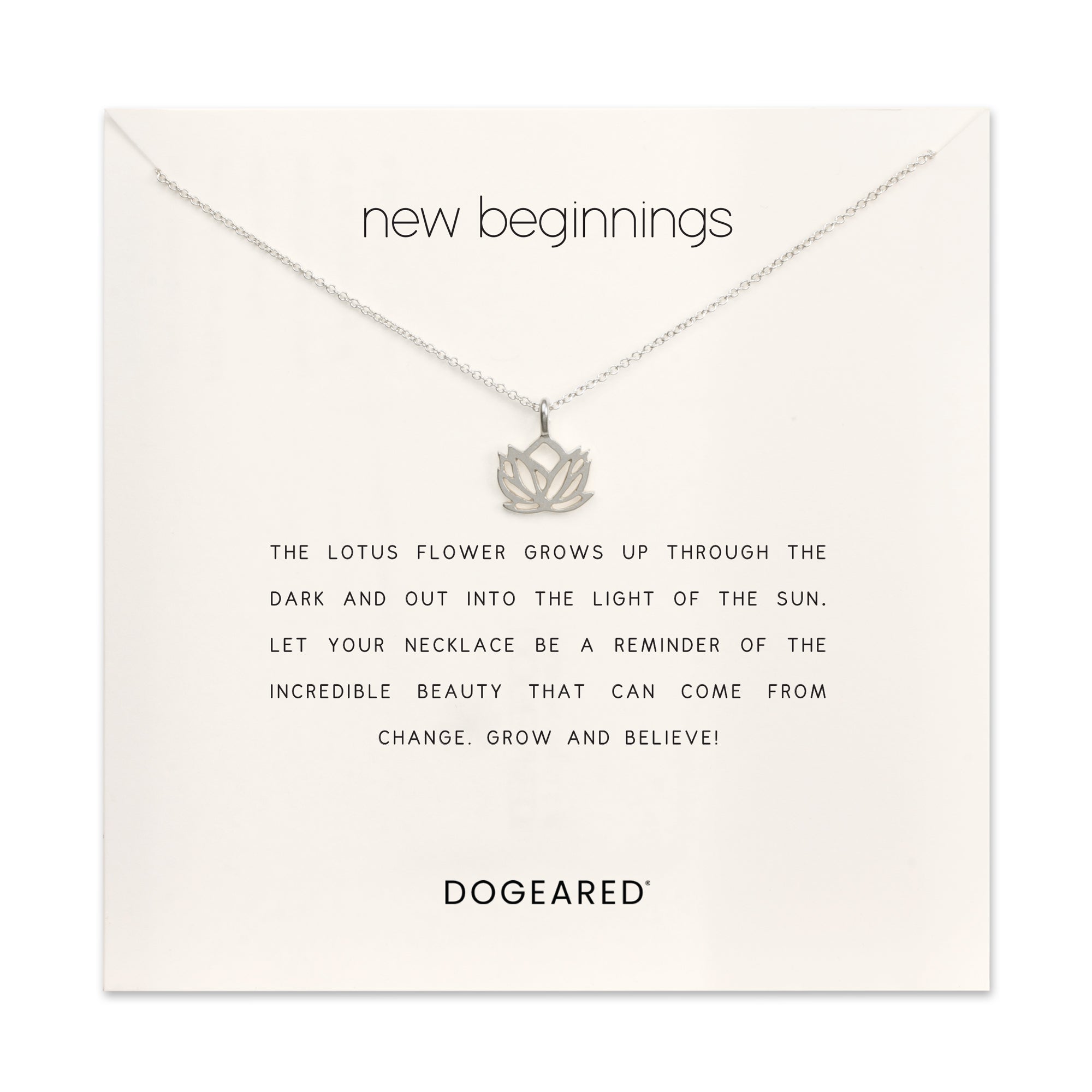 New beginnings lotus necklace - Dogeared