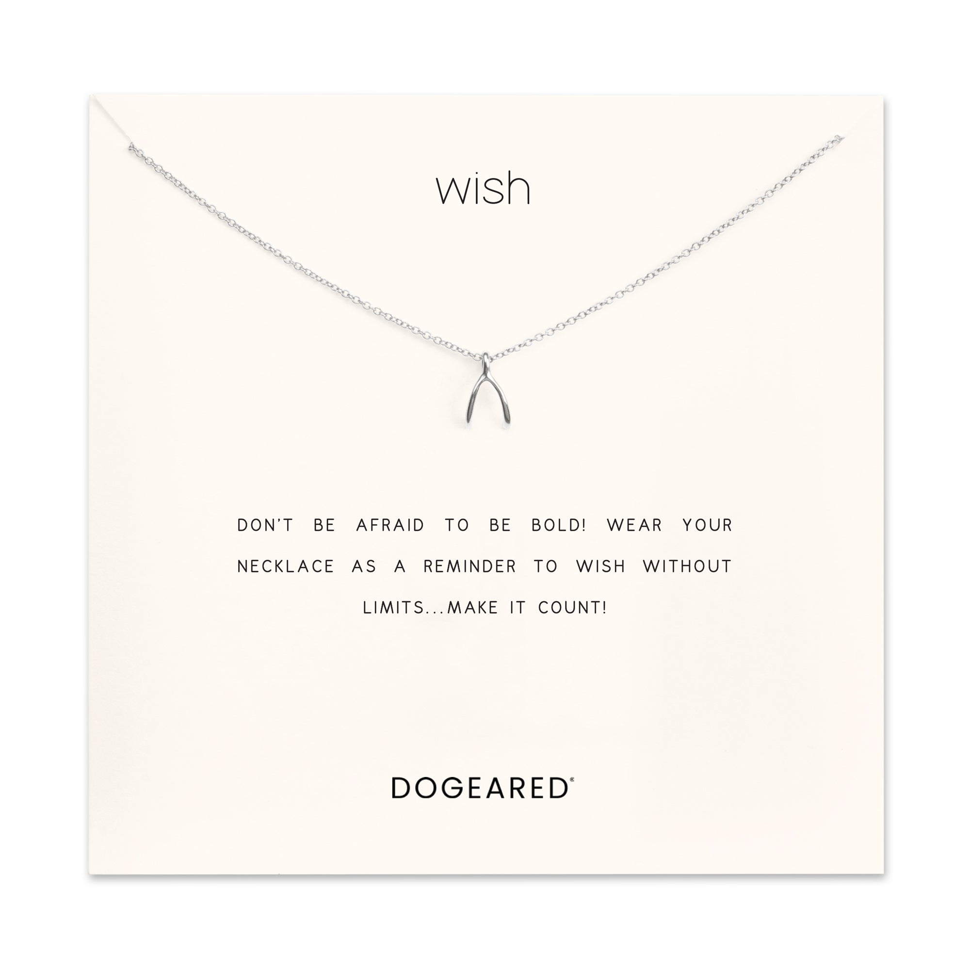 Make A Wish Wishbone Charm Necklace