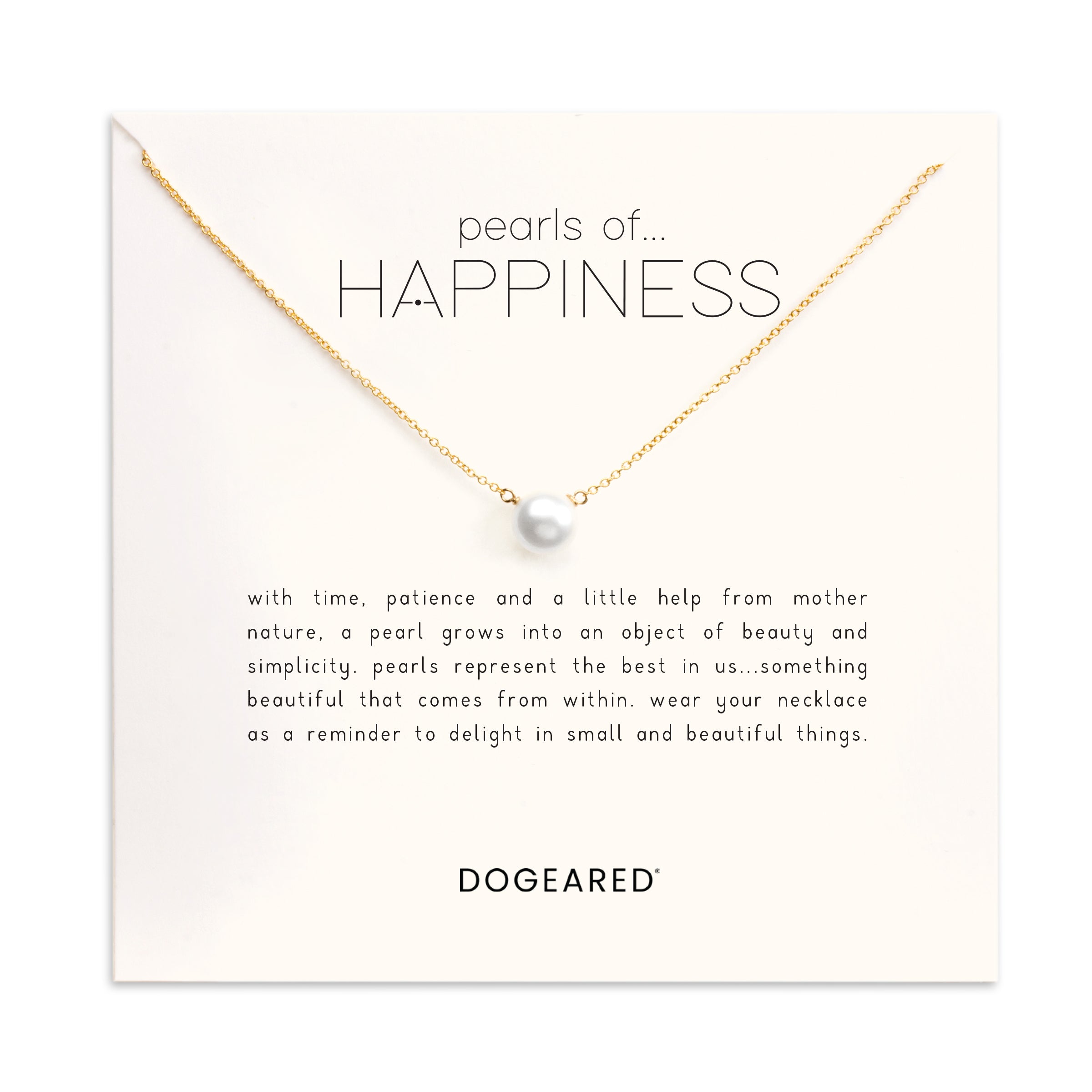 Pearls of happiness large white pearl necklace - Dogeared