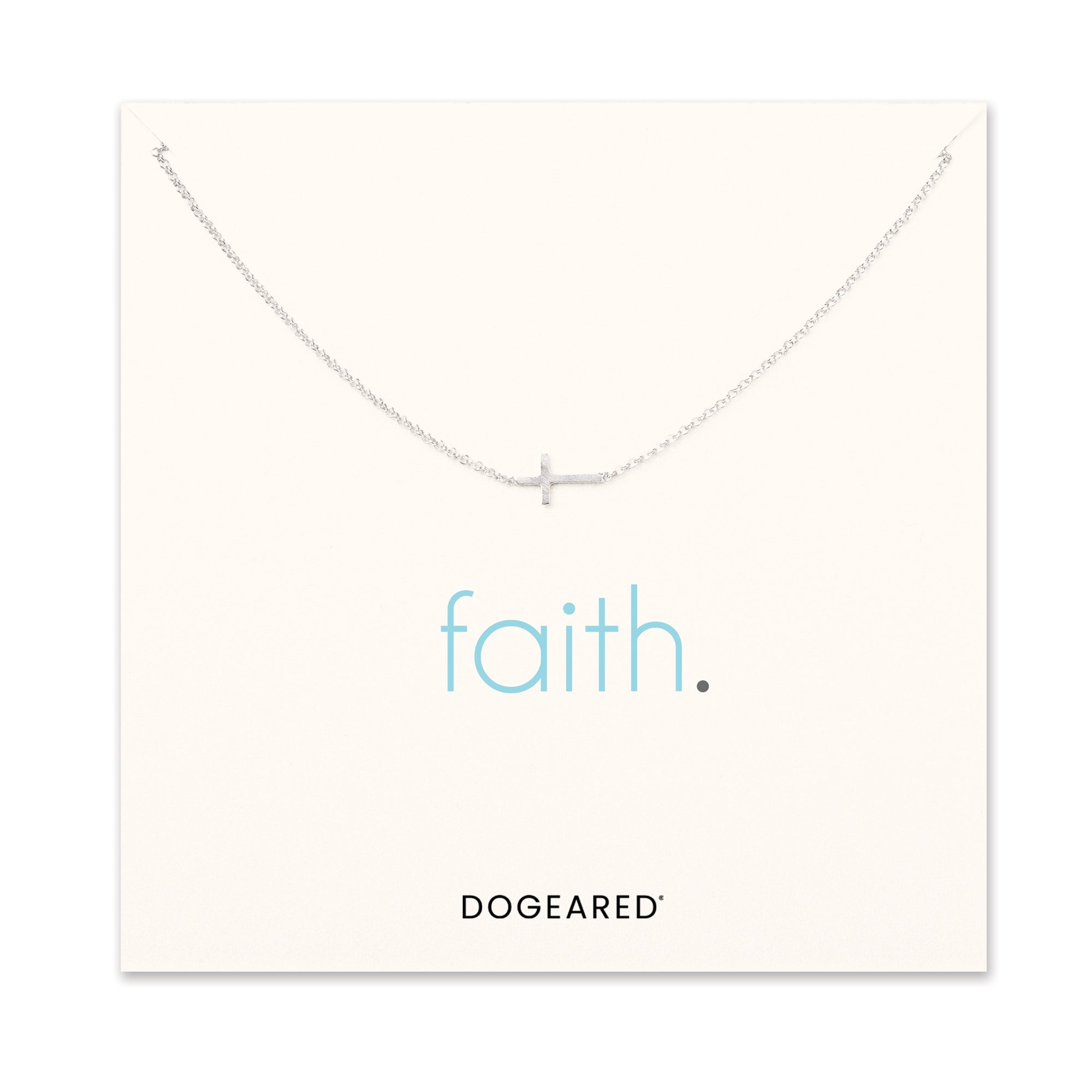 Faith sideways cross necklace - Dogeared
