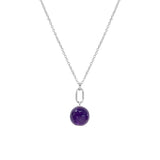 February Birthstone Amethyst Necklace