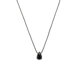 Black Onyx Teardrop Make A Wish Necklace