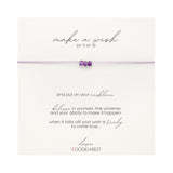 Triple Gem Amethyst Make A Wish Necklace