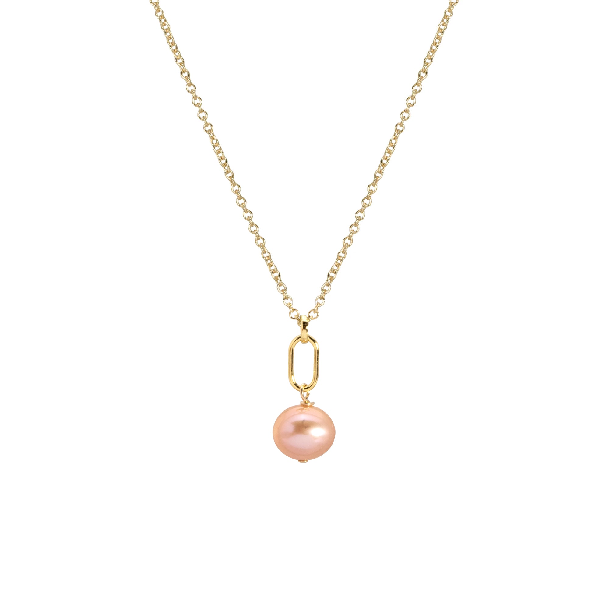 Breast Cancer Awareness Pearl Necklace