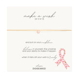 Make A Wish Breast Cancer Awareness Pink Pearl Necklace