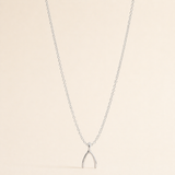 Make A Wish Wishbone Pendant Necklace Classic