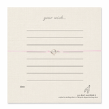 Back of pink pearl wish card