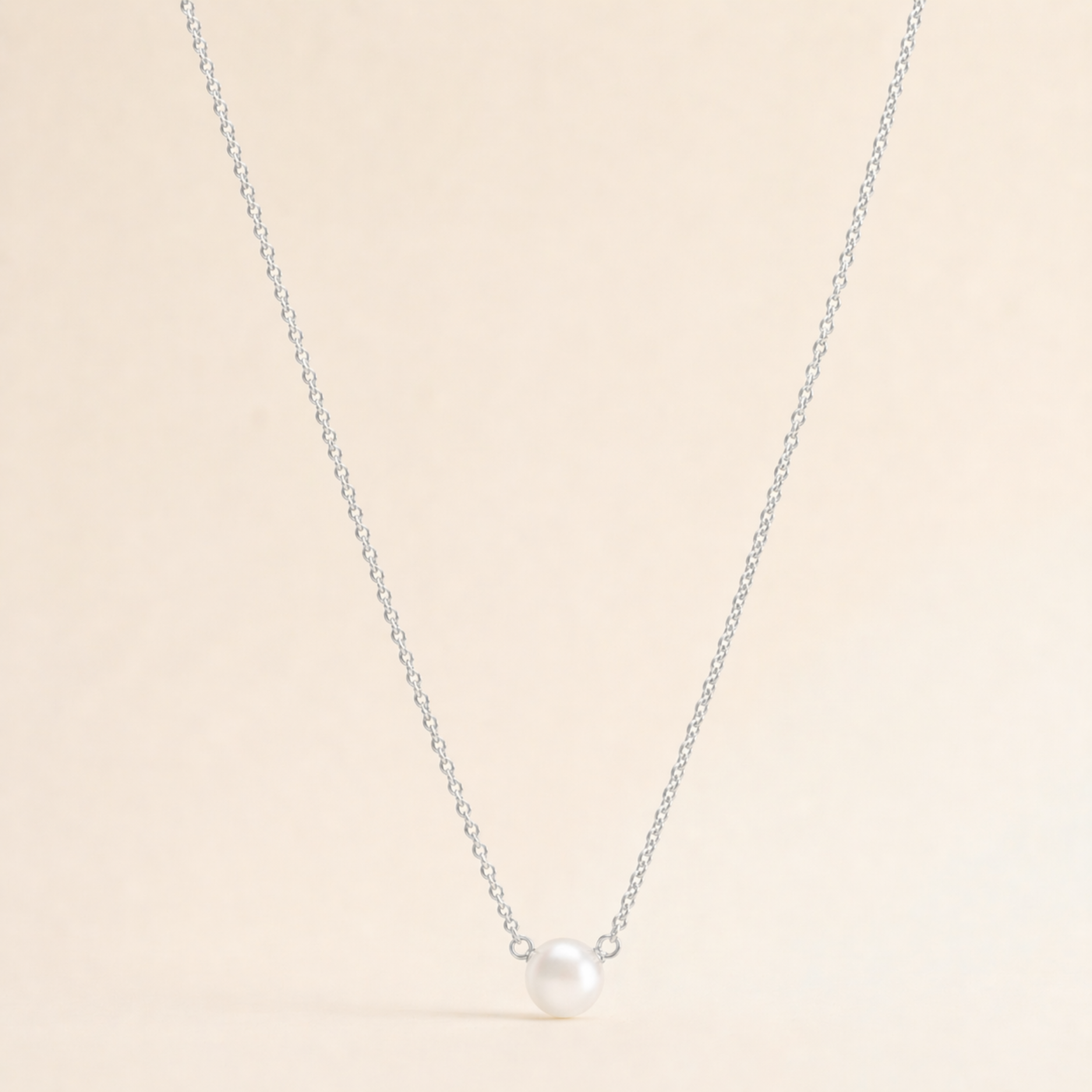 Pearls Of Success Small White Pearl Necklace