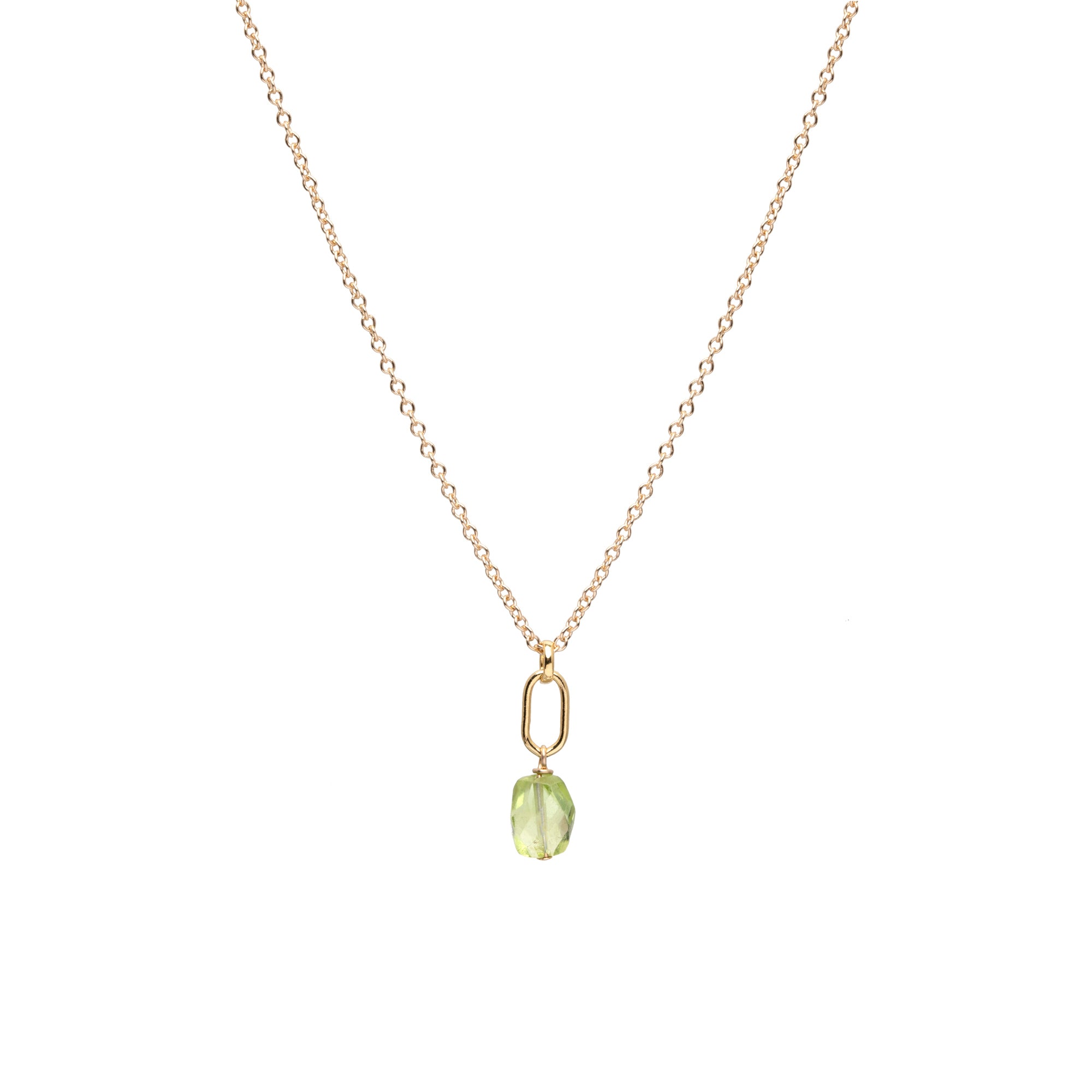 August Birthstone Peridot Necklace