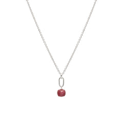 July Birthstone Ruby Necklace